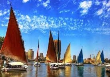 A Nile FELUCCA RIDE IN CAIRO